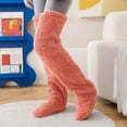 thumbnail image 1 of Fashion Compression Socks for Women Winter Lengthening And Thickening Plush Warm Leg Cover Home Socks Knee-warm Floor Socks 50% off Clearance!, 1 of 9