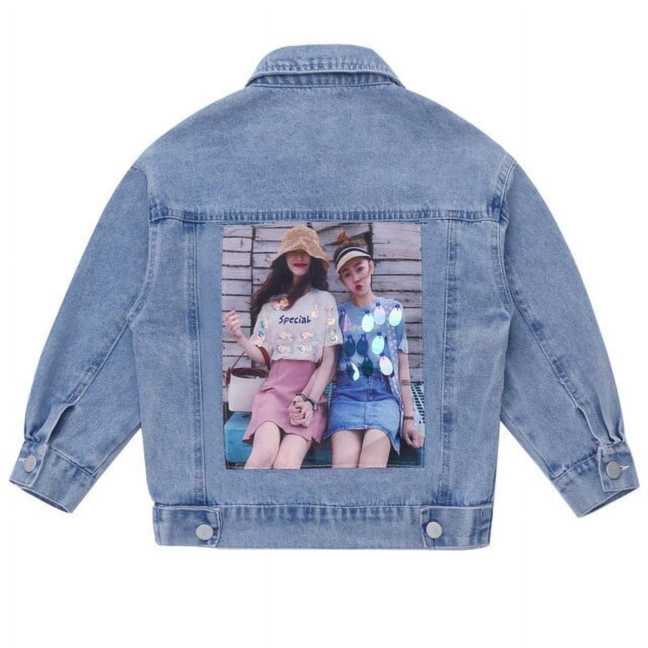 Fashion Cool Teens Girls Spring Autumn Jeans Jacket Long Sleeve Denim Jacket Coat 4 14 Years Old Teenager Children Street Wear Walmart