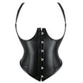 thumbnail image 1 of Fashion Corset for Womens Faux Leather Steampunk Corsets Renaissance Victorian Bustier Crop Top Underbust Waist Trainer, 1 of 6