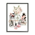 thumbnail image 1 of Fashion Cosmetic Brushes in Glam Jars 24 in x 30 in Framed Painting Art Print, by Stupell Home Décor, 1 of 5