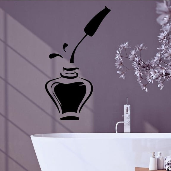 Fashion Cosmetics Wall Sticker Self Adhesive Vinyl Waterproof Wall Art Decal Home Decor Art Wall Stickers Waterproof Wallpaper 43x43cm