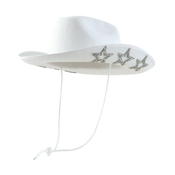 Fashion Cowgirl Hats Wide Brim Stars Cowgirl Hat for Women Girls Hats Themed Party