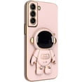 thumbnail image 1 of Fashion Creative Cute Astronaut Bracket TPU Phone case for Samsung Galaxy A11 A20 A21 A30 A42 A50 S A91 Bumper Popular Spaceman Stand Shockproof Protective Back Cover(Pink,A50/A50S), 1 of 8