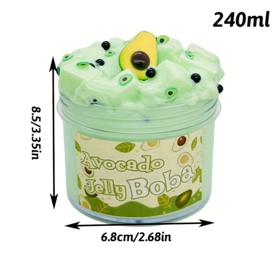 Fashion Creative Slime Sensory Gadget Set for Adults Soft Texture Squishy Fidget Toys for Office Desk Diverse Tactile Slime Kits with Decorative Accessories 1 Pack