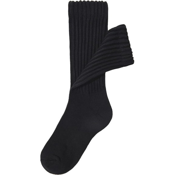 Fashion Crew Socks for Women Casual Scrunch Retro Crew Socks Solid Color Stacked Tube Socks 1-3 Pairs