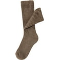 thumbnail image 1 of Fashion Crew Socks for Women Casual Scrunch Retro Crew Socks Solid Color Stacked Tube Socks 1-3 Pairs, 1 of 8