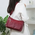 thumbnail image 1 of Fashion Crossbody Bag for Women Shoulder Bag PU Leather Handbags Purses Multi Pocket Zipper Messenger Tote Bag, 1 of 6