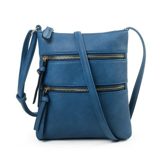 Fashion Crossbody Purse for Women- Small Crossover Long Over the Shoulder Sling Womens Purses and Handbags - Navy Blue