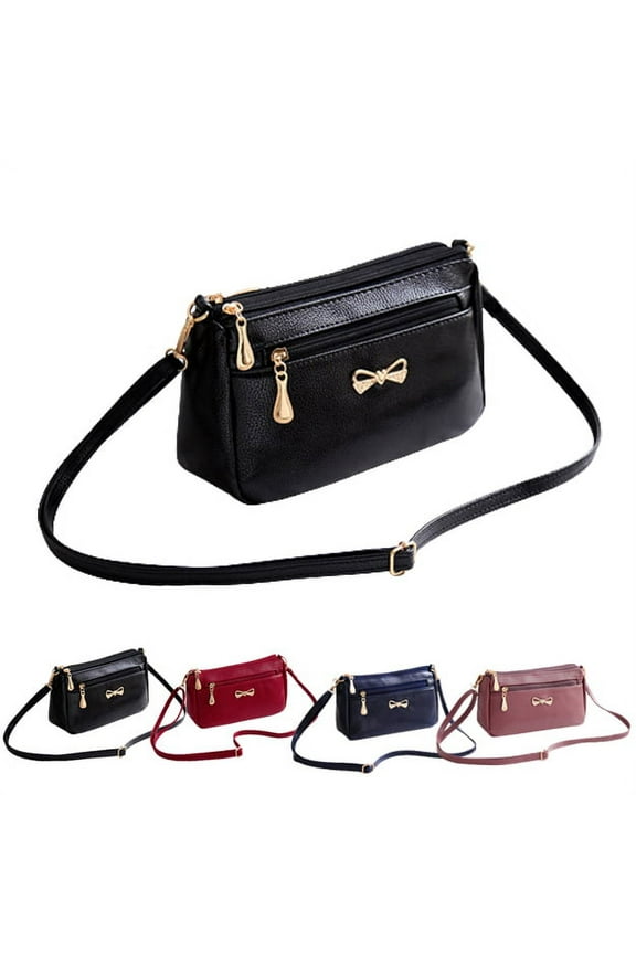 Fashion Crossbody Shoulder Bag Women Pu Leather Handbags,Black