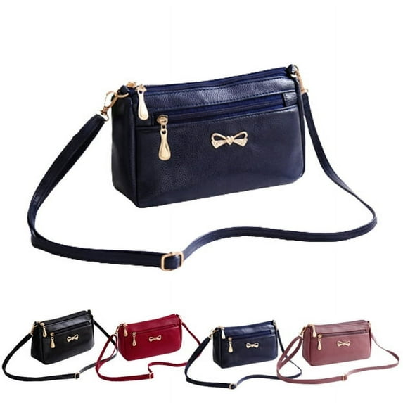 Fashion Crossbody Shoulder Bag Women Pu Leather Handbags,Dark blue
