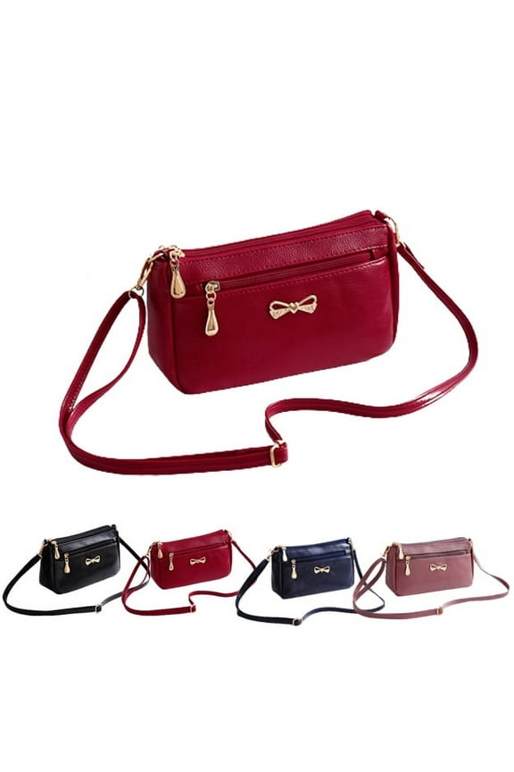 Fashion Crossbody Shoulder Bag Women Pu Leather Handbags,Red