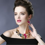 SWEET T 52 Fashion Crystal Rhinestone Jewelry Sets - Necklace and Earring Sets for Women and Girls
