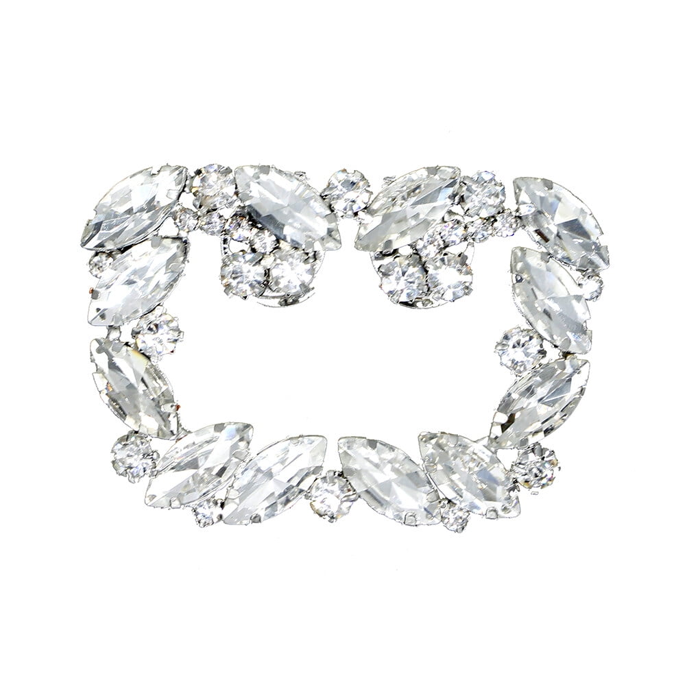 Fashion Crystal Shoe Buckle Rhinestone Shoe Clips DIY Shoe Decor