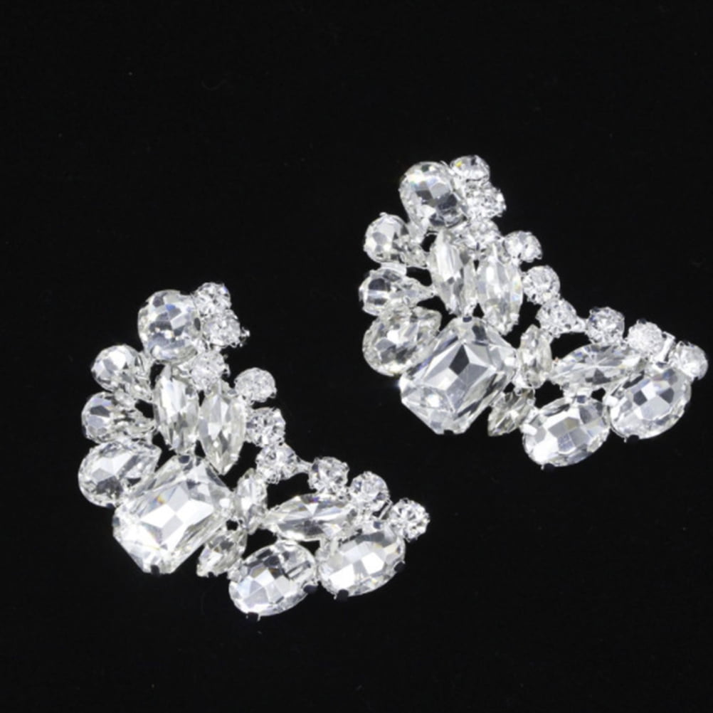 Fashion Crystal Shoe Buckles Rhinestone Shoe Clips DIY Shoe Decor