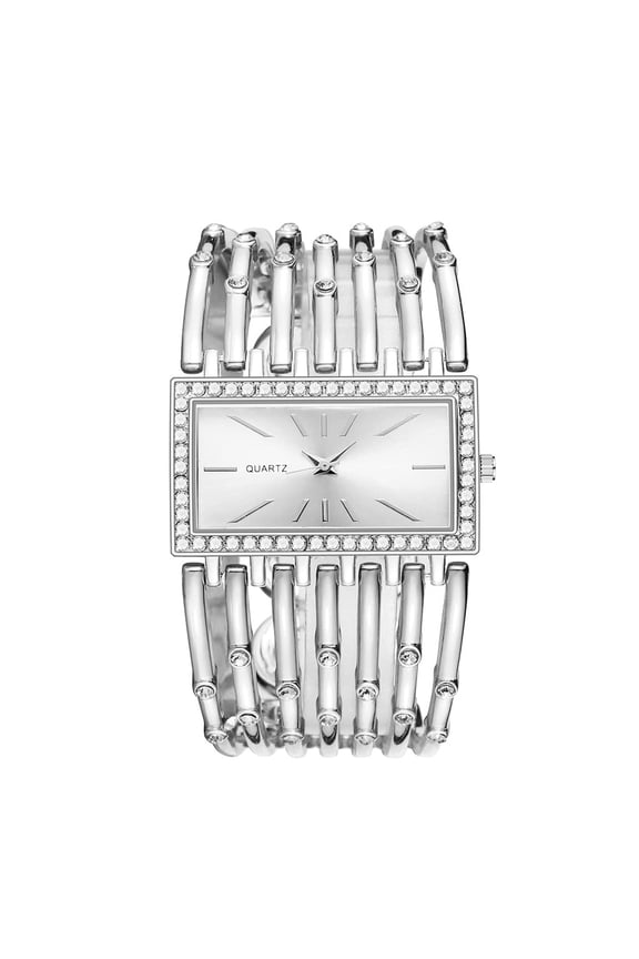 Fashion Cuff Bracelet Watches for Women Luxury Rectangular Dial Analog Quartz Wrist Watch Gifts for Ladies