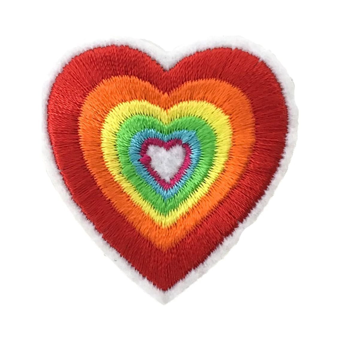 Realistic Human Heart Multi-Color Embroidered Iron-On Patch