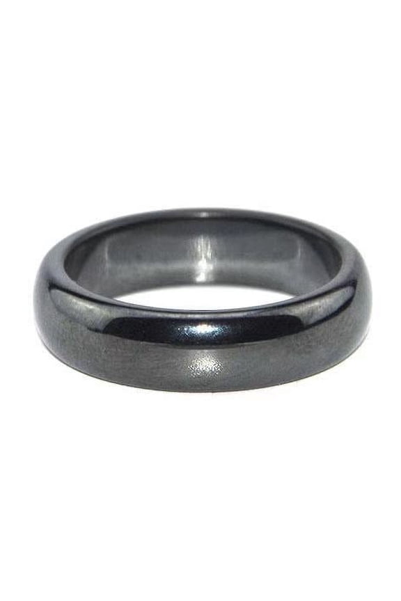 Unisex Hematite Magnetic Ring Geometric Design European American Fashion Individually Packed Ring
