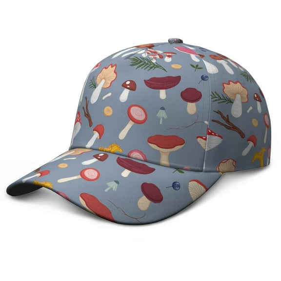 Fashion Cute Baseball Caps Mushroom Baseball Hat Washed Cap Outdoor Sports Birthday