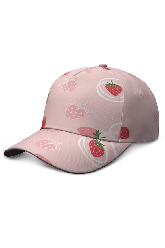 Fashion Cute Baseball Caps Strawberry Cute Soft Hats Snapback Hat Outdoor Sports Birthday