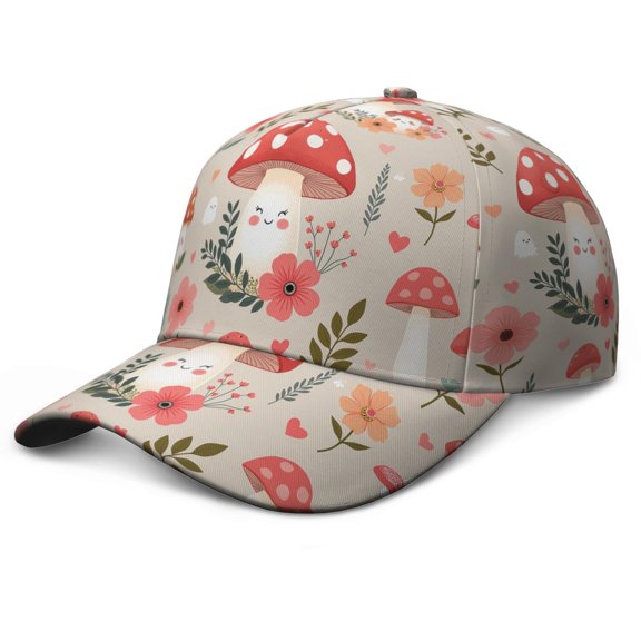 Fashion Cute Dad Hat Mushroom Soft Hats Adjustable Casual Outdoor Caps Outdoor Sports Birthday