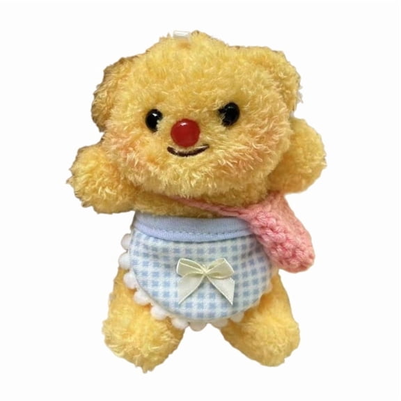 Fashion Cute Plush Bear Charm Keychain Ornament Keyring Lovely Pendants Decoration for Purse Bag Backpack Handbag