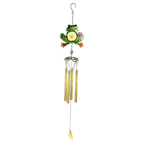 Fashion Cute Retro Classic Frog Wind Chimes, Outdoor Garden Porch Balcony Aluminum Tube Wind Chimes Bells Ornament Home Decoration