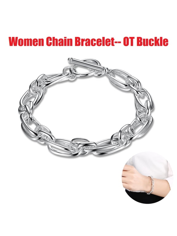 Fashion Dainty Boho Gold Silver Chain Beads Bracelets Set for Women Adjustable Beaded Chunky Flat Cable Chain Punk Bracelets Jewelry for Women Girls Gift