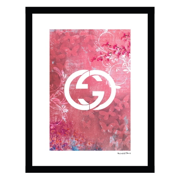 Fashion Deco Designer Logo - Framed Print