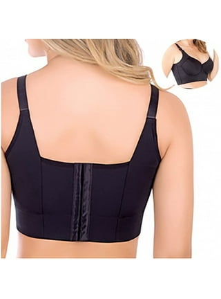 Coluckor Bra, Front Closure Back Smoothing Bra for Women, Wireless