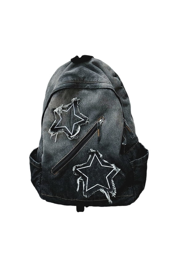 Fashion Denims Backpacks Women Men Lightweights Casual Styles Jeans Laptop Backpacks Travel Daypack Rucksack for Work
