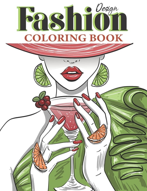 Fashion Design Coloring Book : dover Fashion Art For Teens And Adults -  Vogue Coloring Pages - fashion designer for girls - fashion illustration