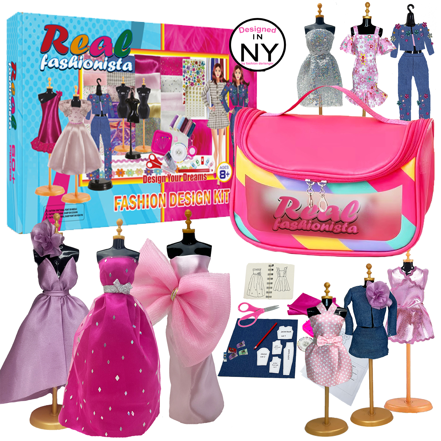 Fashion Design Kit for Girls, Designed by Fashion Designer, Fashion