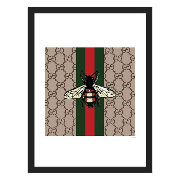 Fashion Designer Bee - Framed Print