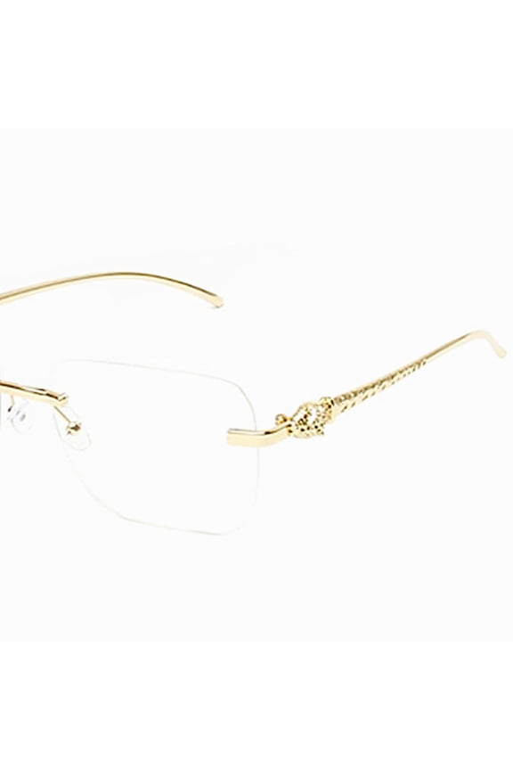 Fashion Designer Clear Sunglasses J7417 CL Gold
