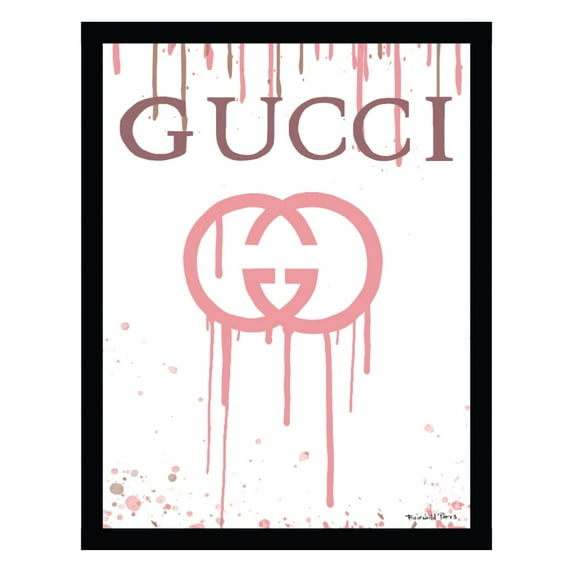 Fashion Designer Drip Logo - Framed Print
