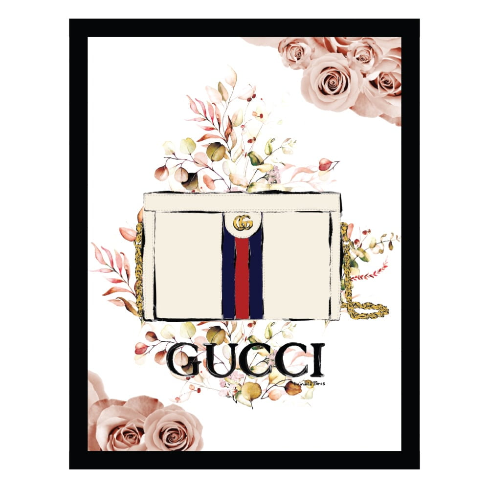 Fashion Designer Glam Purse Bag - Framed Print