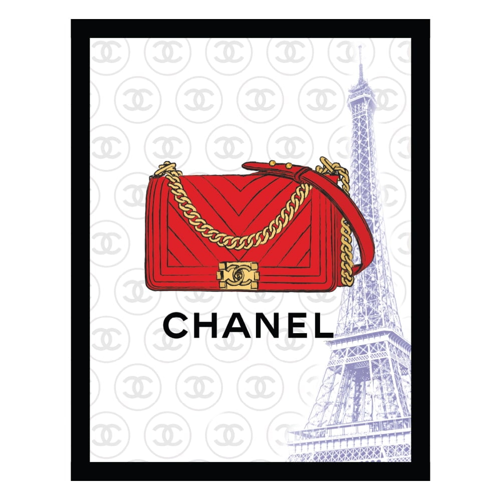 Fashion Designer Glam Purse Bag - Framed Print