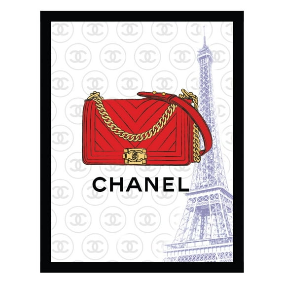 Fashion Designer Glam Purse Bag - Framed Print