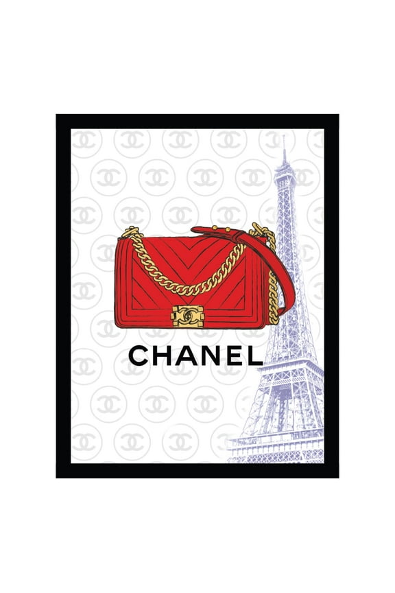 Fashion Designer Glam Purse Bag - Framed Print
