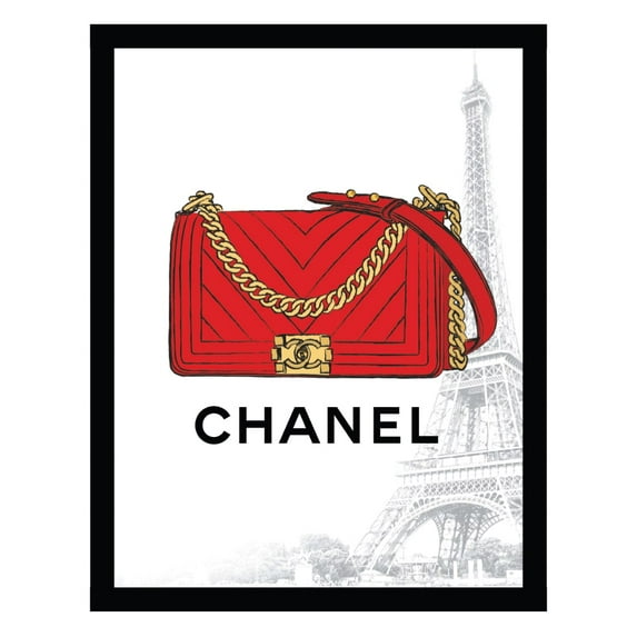 Fashion Designer Glam Purse Bag - Framed Print