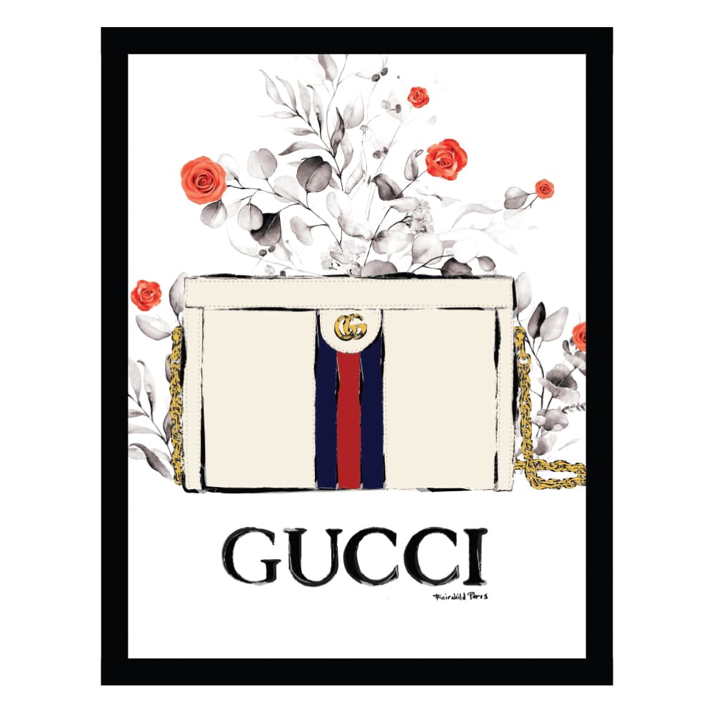 Fashion Designer Glam Purse Bag - Framed Print