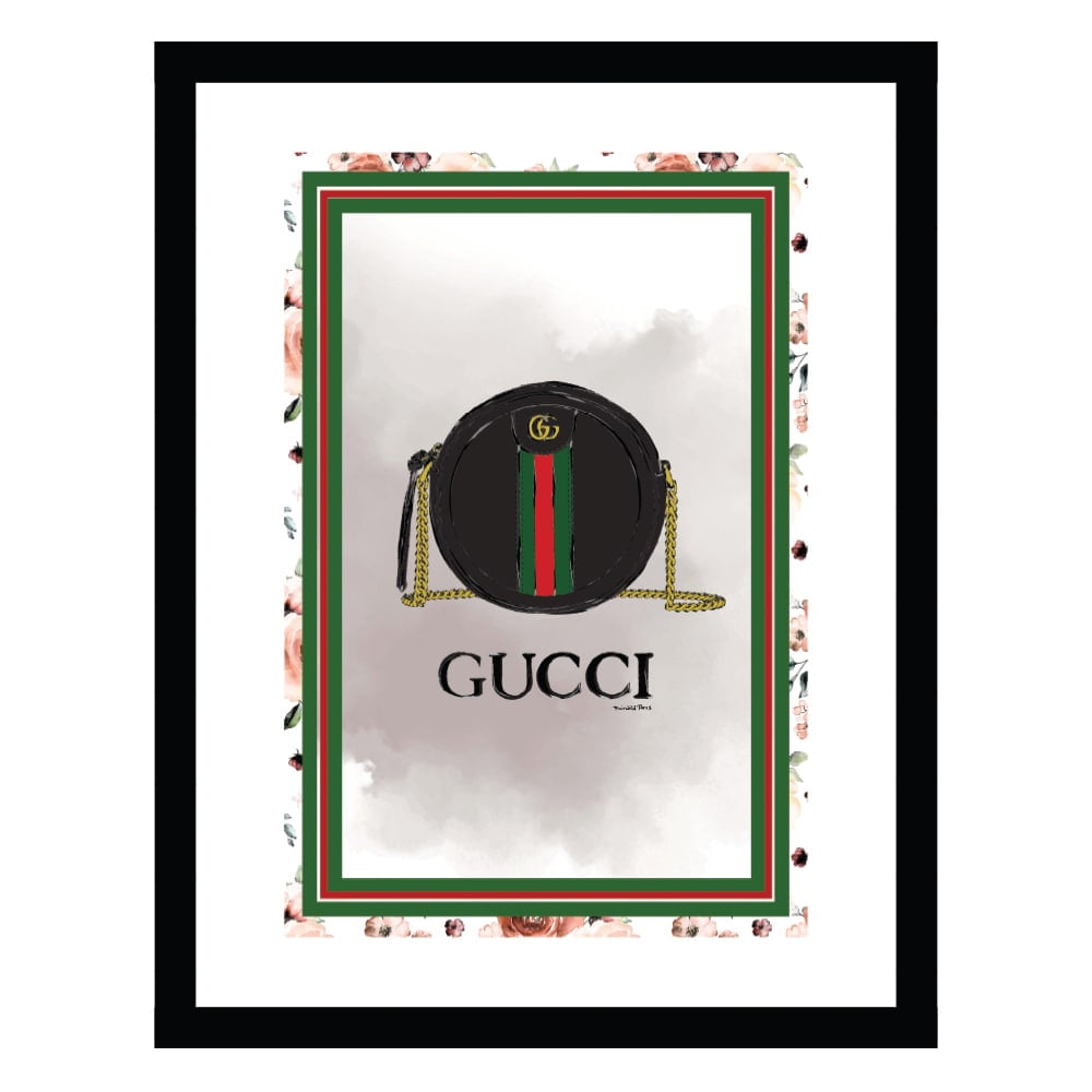 Fashion Designer Glam Purse Bag - Framed Print
