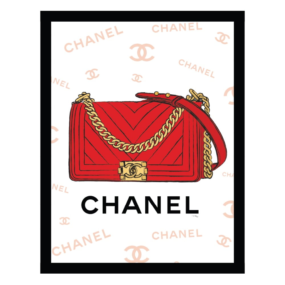 Fashion Designer Glam Purse Bag - Framed Print