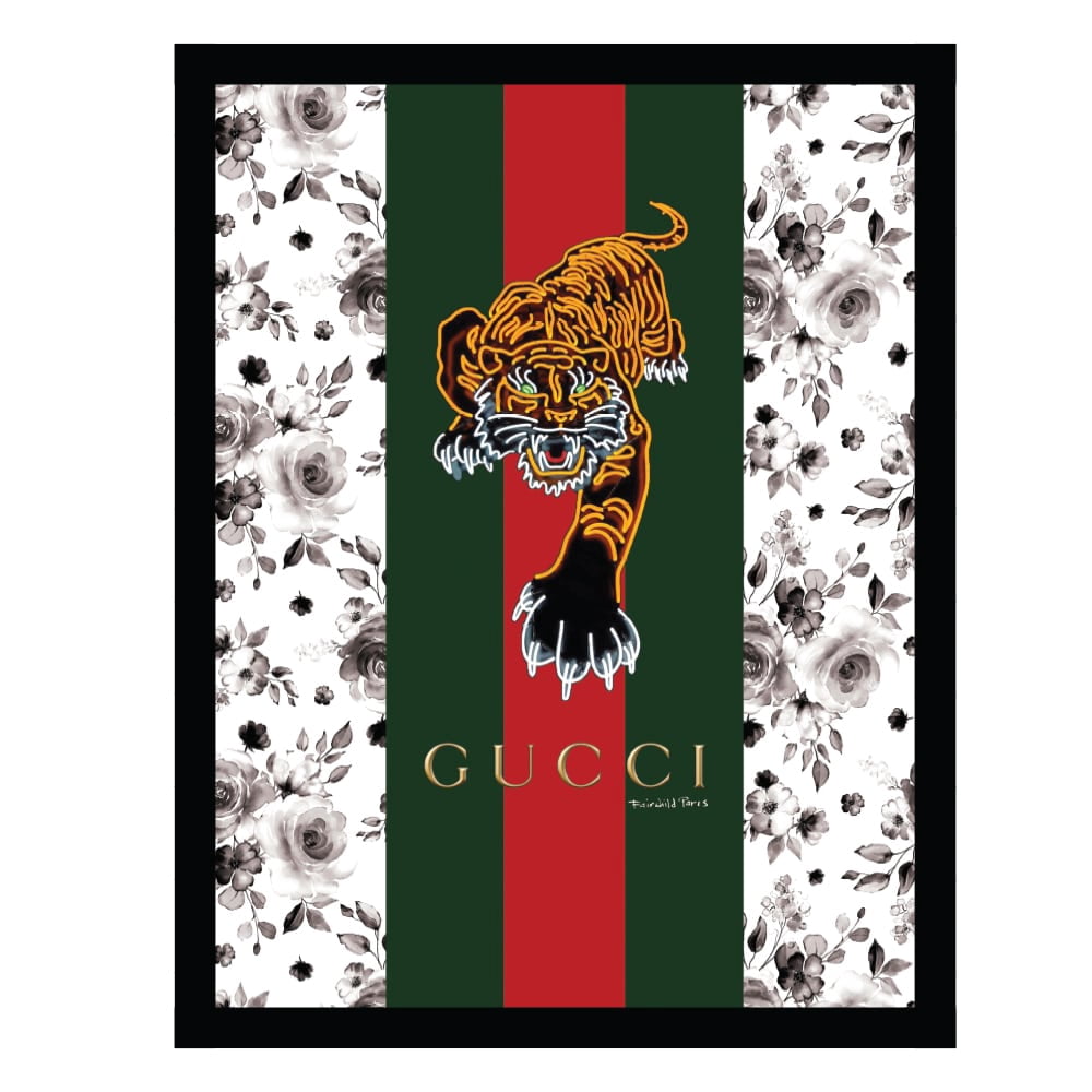Fashion Designer Glam Snake - Framed Print