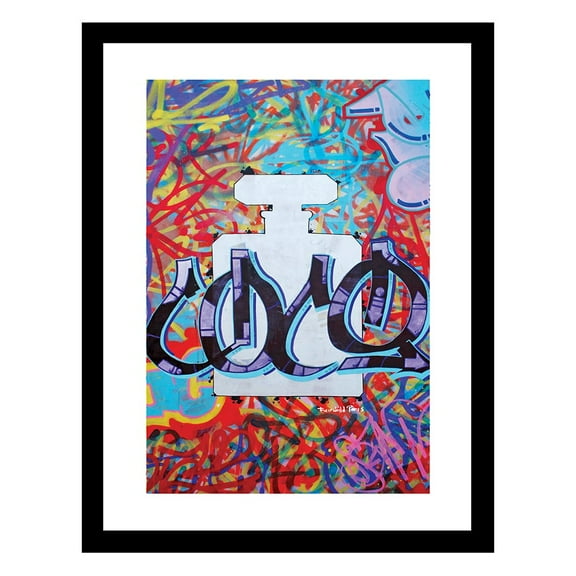Fashion Designer Graffiti Framed Print
