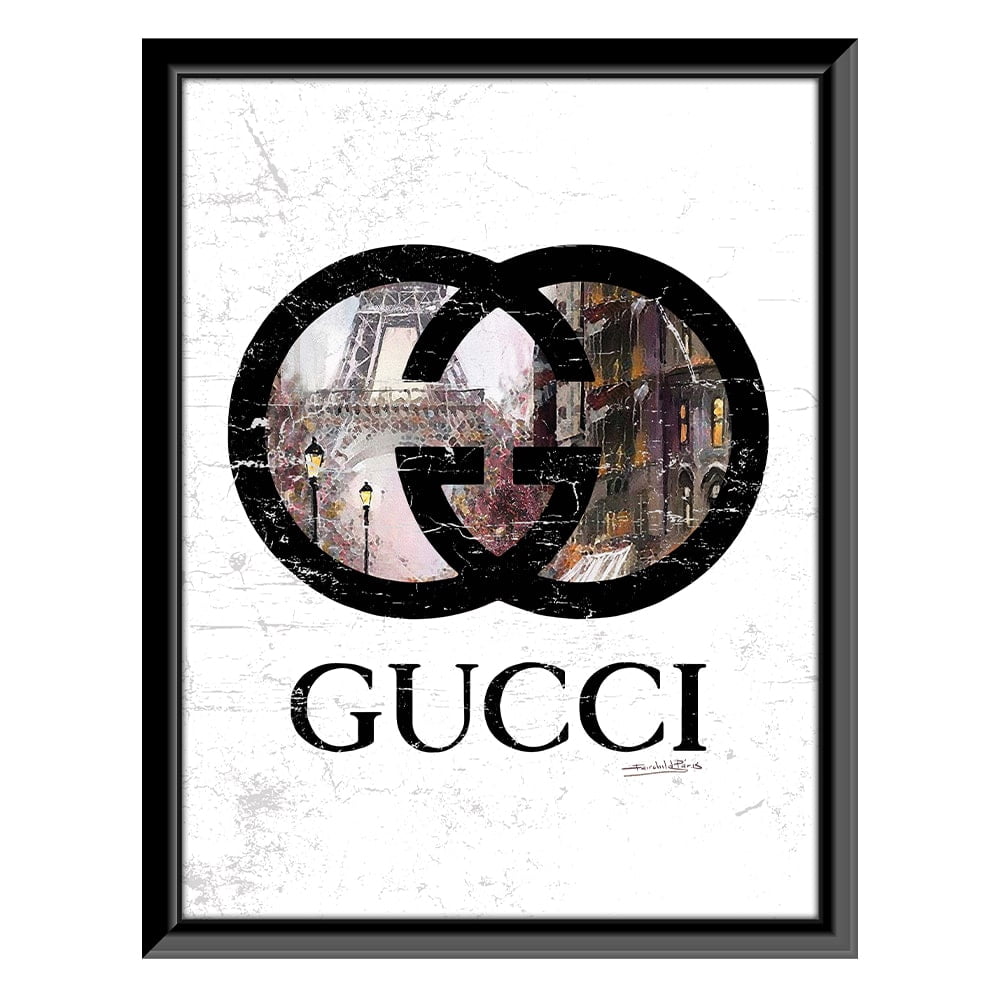 Fashion Designer Logo in Paris - Framed Print