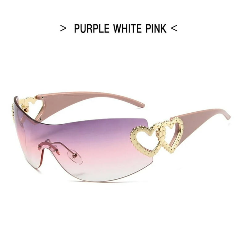 Fashion Designer Sunglasses Women 2024 Luxury Trending Sunglasses Woman Shade Pink glasses Goggle 2000 S lentes de sol mujer 7 As Picture Walmart