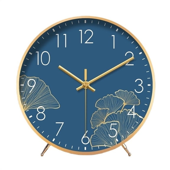 Fashion Desk Clock Silent Non-ticking Desk Clocks Office Desk Clock HD Glass Lens Easy to Read Desktop Decoration