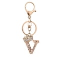 thumbnail image 1 of Fashion Diamond Encrusted Metal Letter Jewelry Foreign Trade Alloy Flash Diamond 26 English Letter Keychains Bag Accessories, 1 of 6