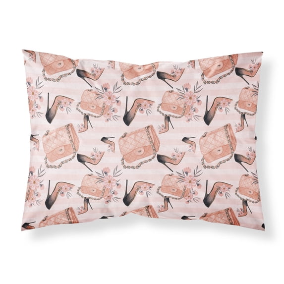 Fashion Diva Shoes and Purses Fabric Standard Pillowcase